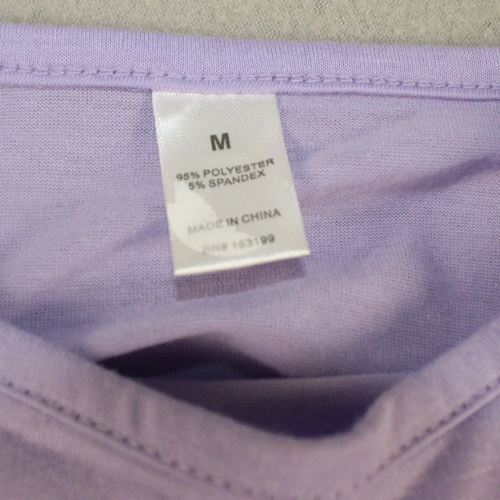 Dress Spaghetti Strap Empire Waist Medium Purple Lavender Summer Casual Knit